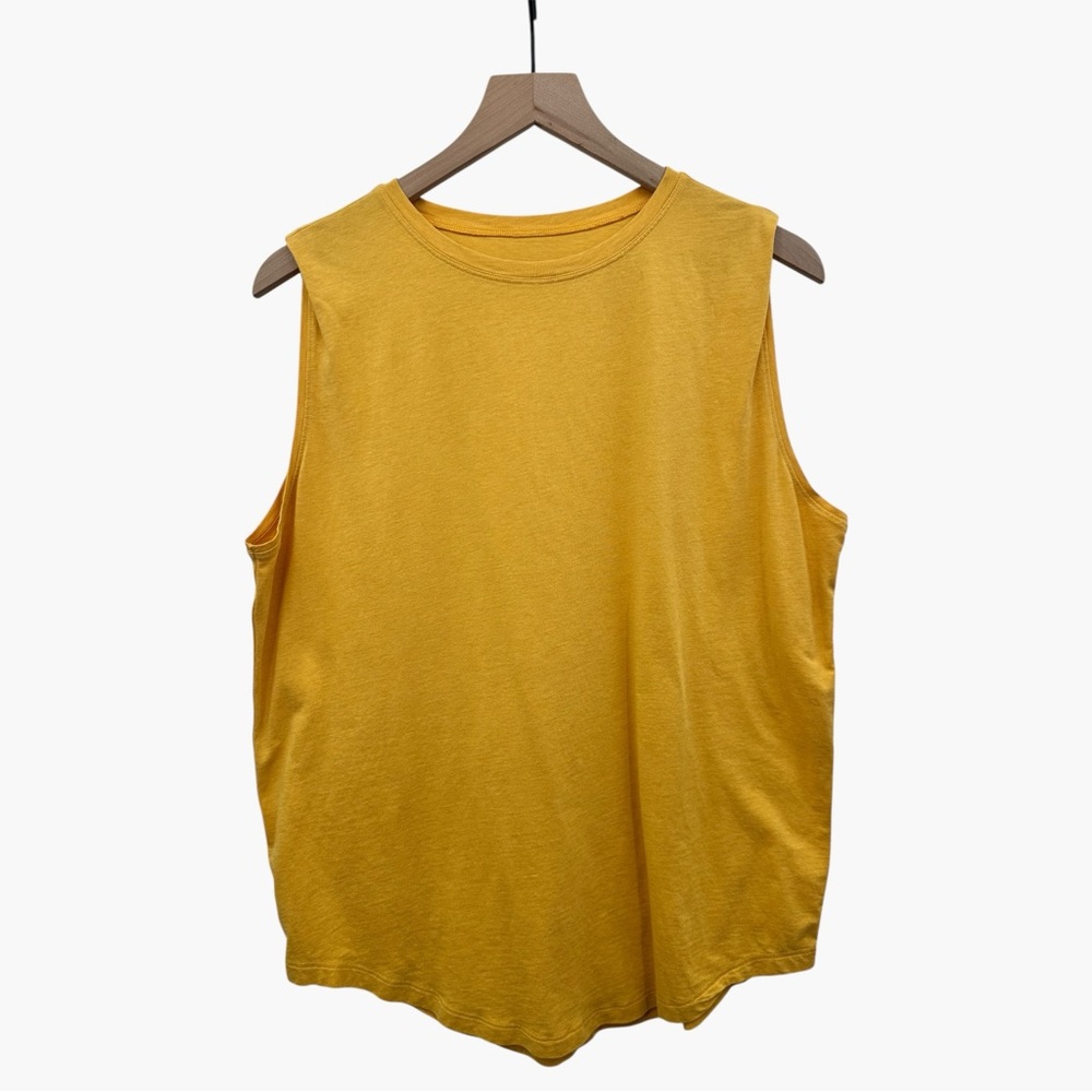 Lululemon Athletica yellow gold Muscle Tee tank